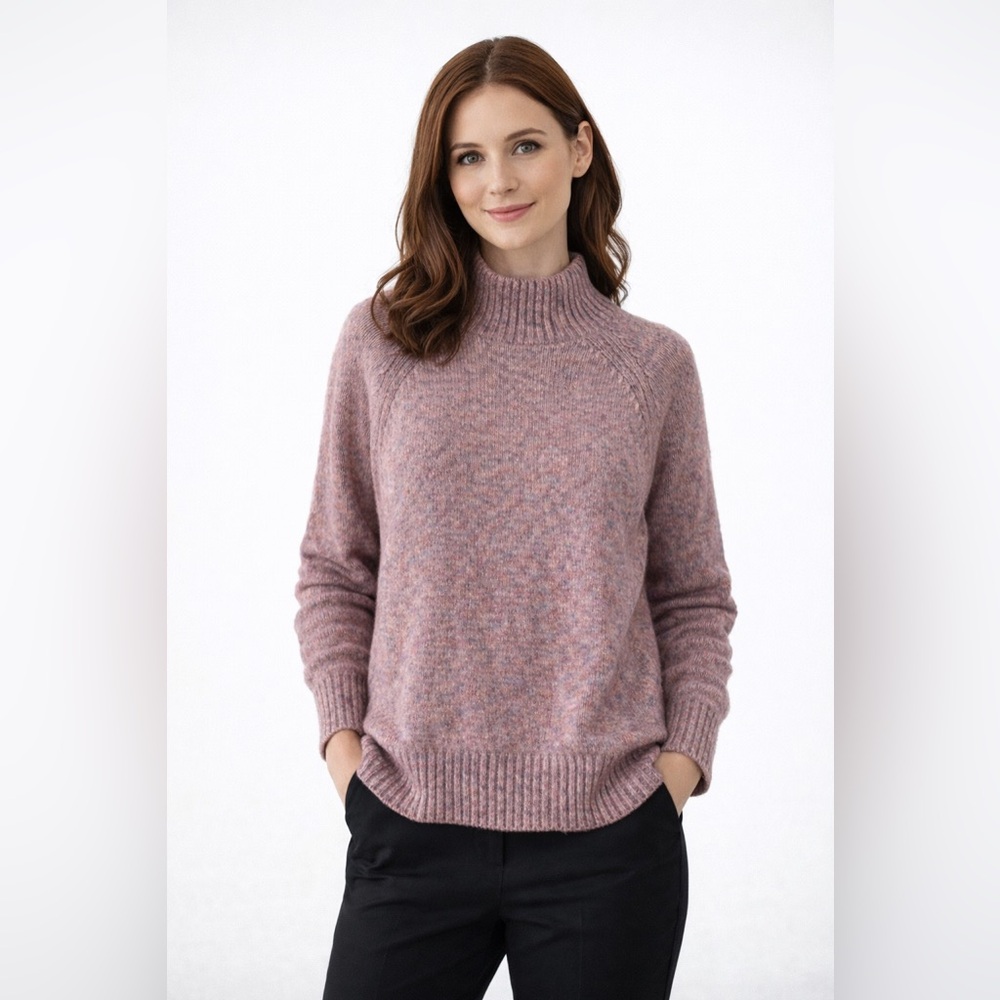 Banana Republic Speckled Knit mockneck Sweater size small. - Picture 1 of 7